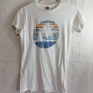 Island Girl Womens Hawaii Palm Tree Tropical Short Sleeve T-Shirt Large